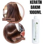 Biobotanica Keratin Brezilya Fönü Düzleştirici ve Besleyici Saç Bakım Kremi 1000 ml – Hindistan Cevizi Özlü, Tüm Saç Tipleri İçin