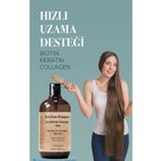 Biobotanica Yıpranma Karşıtı Tuzsuz Saç Şampuanı - Keratin Biotin Kolajen - Hızlı Saç Uzamayı Destekleyici 500ml
