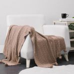 Biocotton Triko Ponponlu Orgu Tv Battaniyesi - Vizon