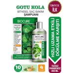 Biocure Gotu Kola Saç Dökülme Karşıtı Bitkisel Bakım Şampuanı Zayıf ve Dökülen Saçlar 400 ml
