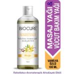 Biocure Rahatlatıcı - Aromaterapik Afrodizyak Etkili Masaj Yağı ve Vücut Bakım Yağı Vanilya Özlü