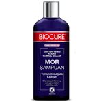 Biocure Turunculaşma Karşıtı Sarı Gri Rengi Açılan Kumral Saçlara Özel 400 ml Mor Şampuan