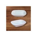 BİODATA 6 Adet %100 Kırılmaz Melamin Kare Çerez & Meze Tabağı 17 cm - Derinlik 4 cm - Beyaz