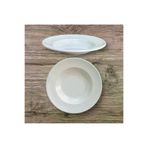 BİODATA BG34SS21 12 Adet %100 Kırılmaz Melamin Çukur Yemek Tabağı 21 Cm Ev Lokanta Tipi Porsiyon Sulu Yemek Haşlama