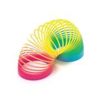 BİODATA Oyuncak Stres Yayı Gökkuşağı Karışık Renkli Büyük Boy Rainbow Stres Yayı Renkli Eğlenceli Yay