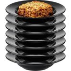 Biodata Termogold 6 Adet Melamin Derin Makarna ve Spagetti Tabağı Seti - 25 cm Şef Tabağı -Beyaz