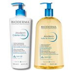 Bioderma Atoderm 24H Huile De Douche 1 lt + Atoderm Ultra 500 ml Krem