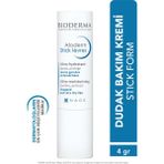 Bioderma Atoderm Dudak Bakım Kremi 4 gr E Vitamini ve Shea Yağı İçeren Kuru ve Hassas Dudaklar için Besleyici Nemlendirici