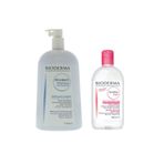 Bioderma Atoderm Intensive Foaming Gel 1 litre Sensibio H2o Yüz Ve Makyaj Temizleme Suyu 500 ml
