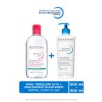 Bioderma Atoderm Normal ve Kuru Ciltler Nemlendirici Yüz Vücut Bakım Kremi 500 ml ve Sensibio Misel Su 500 ml