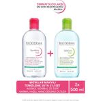 Bioderma H2O Micellar Makyaj Temizleme Suyu 2'li Set Hassas - Normal - Karma - Yağlı ve Akne Eğilimli Ciltler