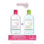 Bioderma H2O Micellar Makyaj Temizleme Suyu 2'li Set Hassas ve Normal & Karma, Yağlı ve Akne Eğilimli Ciltler