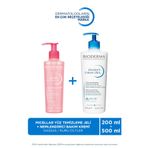 Bioderma Hassas & Kuru Ciltler Yüz, Vücut Nemlendirici ve Micellar Temizleme Jeli Içeren Cilt Bakım Seti