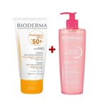 Bioderma Photoderm Spot SPF50+ 150 ml Güneş Kremi + Bioderma Sensibio Gel Moussant 500 ml Yüz Temizleyici Jel