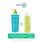 Bioderma Sebium Foaming Gel Eğilimli Ciltler Temizleme Jeli 500ml & Gözenek Sıkılaştırıcı Tonik