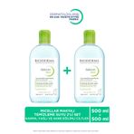 Bioderma Sebium H2O 2'li Avantajlı Set Karma, Yağlı Ciltler için Micellar Makyaj Temizleme Suyu 2x500 ml