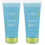 Bioderma Sebium Karma, Yağlı ve Akne Eğilimli Ciltler için Sivilce ve Siyah Nokta Karşıtı Günlük Yüz Temizleme Jeli 200 ml (2 paketi)