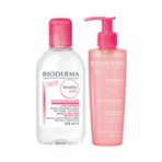 Bioderma Sensibio H2O 250 ml + Sensibio Mild 200 ml Cleansing Foaming Gel