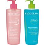 Bioderma Yüz Temizleme Bakım Seti | Bioderma Sebium 500 ML + Bioderma