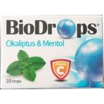 BİODROPS OKALİPTUS MENTOL C VİTAMİNLİ PASTİL 18'Lİ