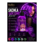 Bioflex Amonyaksız Geçici-renkli Color Renkli Saç Boyası Balyaj Boya Mor 250 ml(KOKUSUZ)