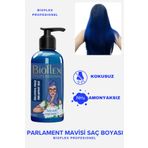 Bioflex Natural Hair Color Amonyaksız Parlament Mavisi Renkli Saç Boyası 250ml
