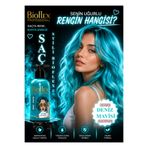 Bioflex Natural Hair Color Geçici-renkli Amonyaksız Deniz Mavisi Renkli Saç Boyası 250 ml(KOKUSUZ)