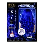 Bioflex Natural Hair Color Geçici-renkli Amonyaksız Gece Mavisi Renkli Saç Boyası 250ml(KOKUSUZ)