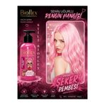 Bioflex Natural Hair Color Geçici-renkli Amonyaksız Şeker Pembe Renkli Saç Boyası 250ml.