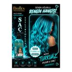 Bioflex Natural Hair Color Geçici-renkli Amonyaksız Turkuaz Renkli Saç Boyası 250ml(KOKUSUZ)