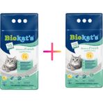 Biokat's 10 lt x 2 Adet Bentonit Tozsuz Topaklanan Orta Taneli Bianco Fresh Kedi Kumu
