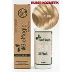 BIOMAGIC 10.00 Açık Sarı Organik İçerikli Amonyaksız Kalıcı Saç Boyası +Oksidan