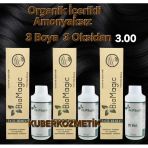 Biomagic 3.00 Koyu Kahve Organik İçerikli Amonyaksız Kalıcı Kokusuz Saç Boyası 3 Boya 3 Oksidan