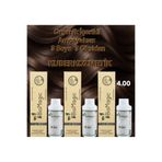 BIOMAGIC 4.00 Orta Kahve Organik İçerikli Amonyaksız Kalıcı Saç Boyası 3Boya +3Oksidan
