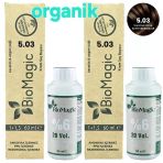 Biomagic 5.03 Fındık Kabuğu Organik Amonyaksız Saç Boyası 2Boya+2Oksidan