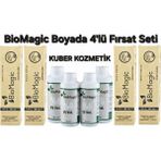 Biomagic 55.55 Şarap Kızılı Organik İçerikli Amonyaksız Kalıcı Saç Boyası 4 Boya+4 Oksidan