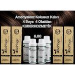 Biomagic 6.00 Koyu Kumral Organik Içerikli Amonyaksız Kalıcı Kokusuz Saç Boyası 4boya 4oksidan