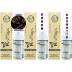 Biomagic 6.00 Koyu Kumral Organik Içerikli Amonyaksız Kalıcı Saç Boyası 3 Boya +3 Oksidan