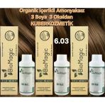 Biomagic 6.03 Kahve Köpüğü Organik İçerikli Amonyaksız Kalıcı Kokusuz Saç Boyası 3Boya 3Oksidan