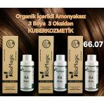 Biomagic 66.07 Çikolata Kahve Organik Amonyaksız Kalıcı Kokusuz Saç Boyası 3Boya 3Oksidan