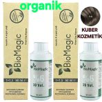 Biomagic 7.11 Yoğun Küllü Kumral Organik Amonyaksız Saç Boyası 2Boya+2Oksidan
