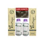 Biomagic 8.11 Yoğun Küllü Açık Kumral Organik Içerikli Amonyaksız Kalıcı Saç Boyası 2 Boya +2 Oksidan