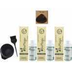 Biomagic Amonyaksız Organik Keratin + Argan Yağlı 55.07 Yoğun Çikolata Kahve 3x60 ml Saç Boyası + 90 ml Oksidan + Boyama Seti