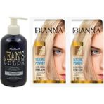 BioMagic Jeans Color Saç Boyası Mavi Rüya 250 ml + Bianna Açıcı 2 Paket