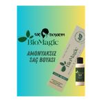 BIOMAGIC Saç Boyacım Mendil+Bio Magic Amonyaksız Saç Boyası 10.11 Yoğun Küllü Açık Sarı 60ml 30 Vol