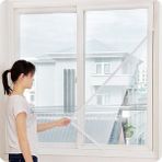 Biomak Ayarlanabilir Tek Kanat Yapışkanlı Pencere Cam Sineklik 70X125 cm