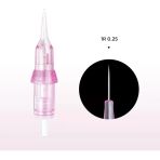 Biomaser 1R 0.25Mm Kıl Tekniği Pudralama Iğnesi, 20 Adet, Universal Dövme Kalıcı Makyaj Cihazlarına Uyumlu