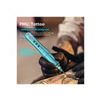 BİOMASER U1 Kalıcı Makyaj Tattoo Dermapen Cihazı, 4 Çalışma Modu, Mavi