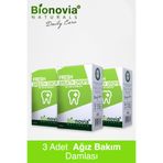 Bionovia Ağız Kokusu Önleyici Damla Nane Aromalı Alkolsüz 3 Kutu x 30ml
