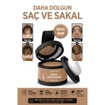 BİOREAL Saç Dolgunlaştırıcı Koyu Sarı Pudra | Seyrek Sakal Saçlar için Saç Fiberi | Suda Çıkmaz Boya
